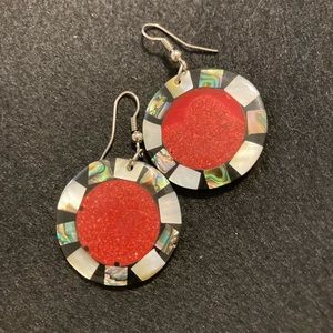 Earrings and bracelet set